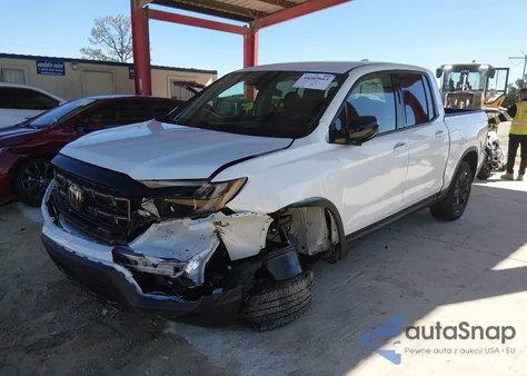 2025 Honda Ridgeline Sport z USA, uszkodzony, nr VIN 5FPYK3F11SB001880